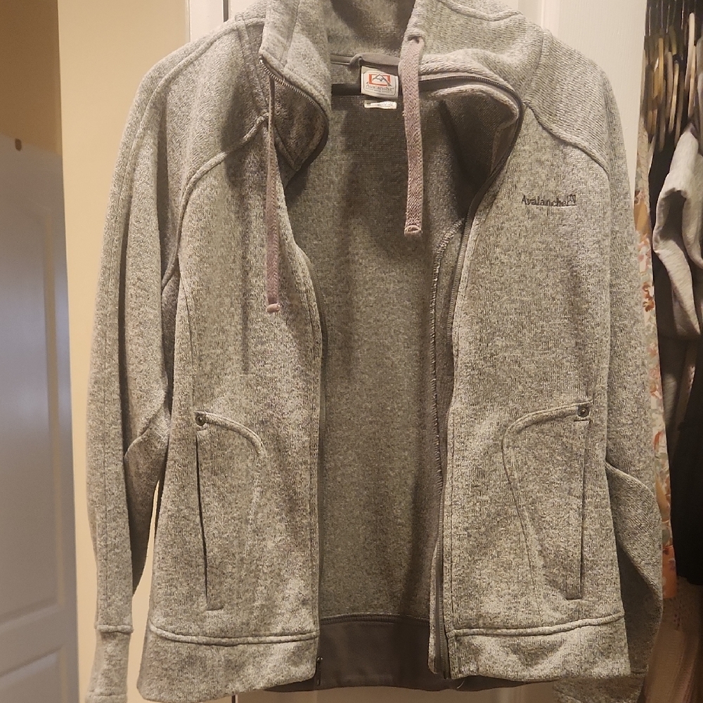 Avalanche Heather Gray Fleece Sweatshirt